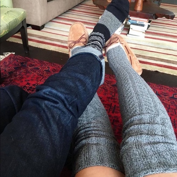 Anthro Lux Thigh High Socks cable knit - Picture 7 of 12